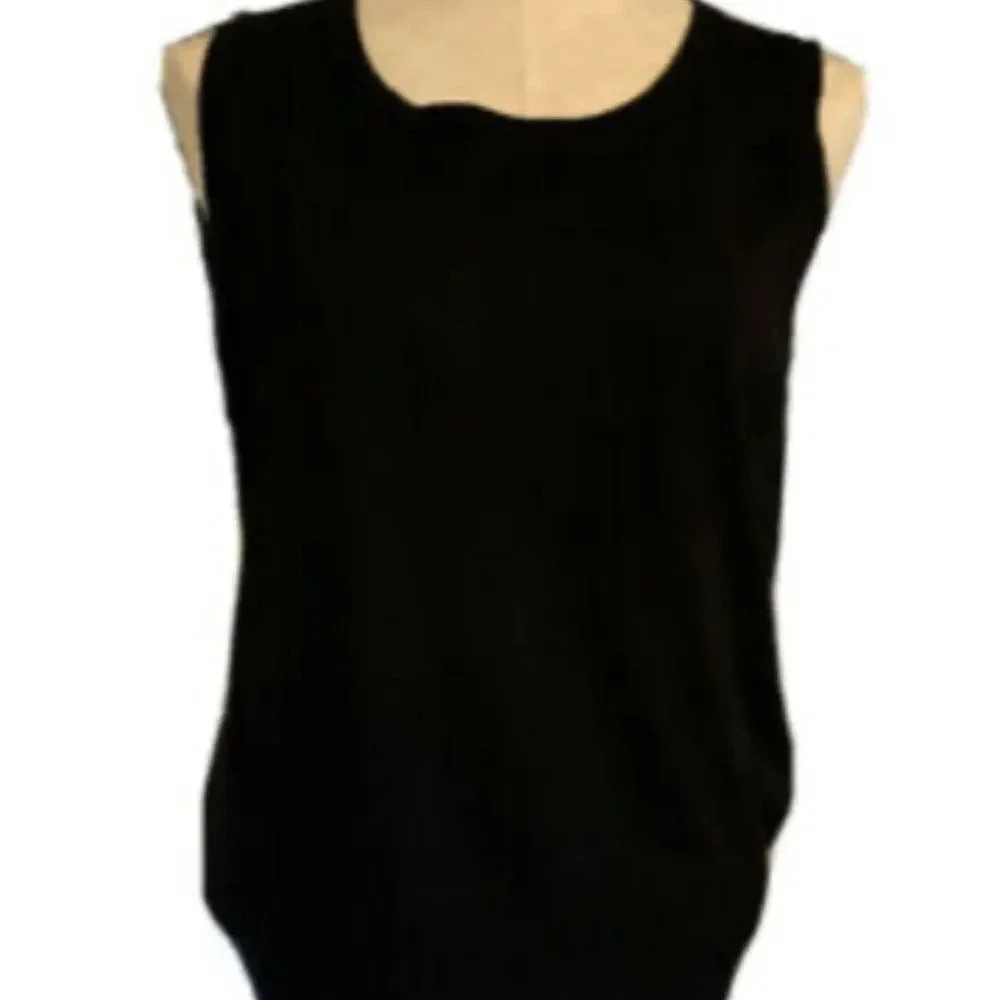 Audrey & Grace soft brown‎ sleeveless shell L - Picture 2 of 5